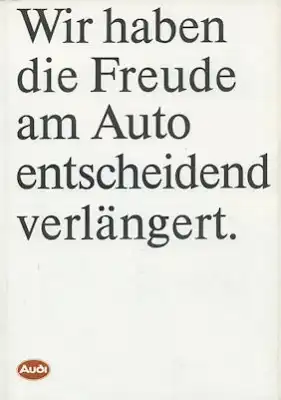 Audi 100 / 200 C 3 Prospekt 3.1986