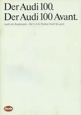 Audi 100 C 3 / Avant Prospekt 1.1986