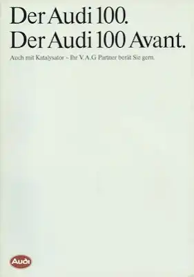 Audi 100 C 3 / Avant Prospekt 7.1985