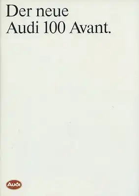 Audi 100 Avant C 3 Prospekt 4.1983