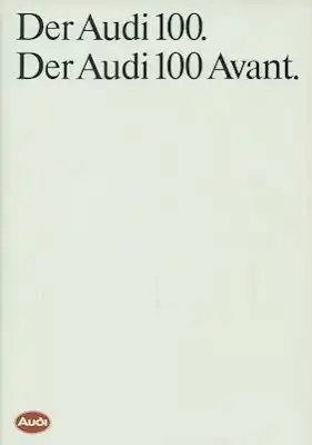 Audi 100 C 3 / Avant Prospekt 9.1984