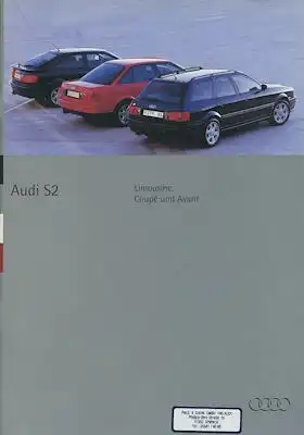 Audi S 2 Prospekt 1.1994