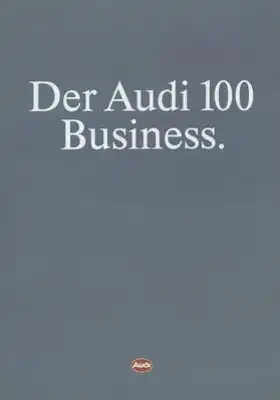 Audi 100 C 3 Business Prospekt 9.1989