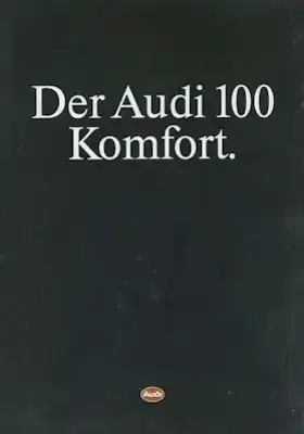 Audi 100 C 3 Komfort Prospekt 6.1990