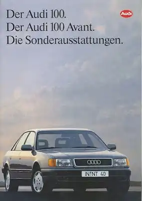 Audi 100 / Avant C 4 Sonderausstattung Prospekt 1.1992