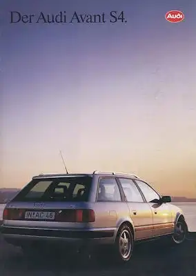 Audi S 4 Avant C 4 Prospekt 2.1992