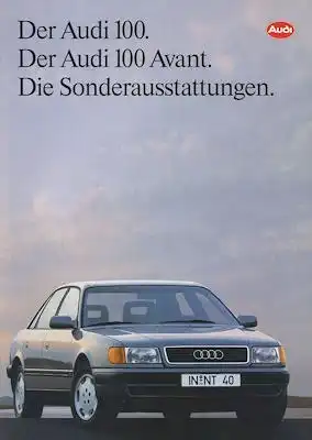 Audi 100 / Avant C 4 Sonderausstattung Prospekt 7.1991