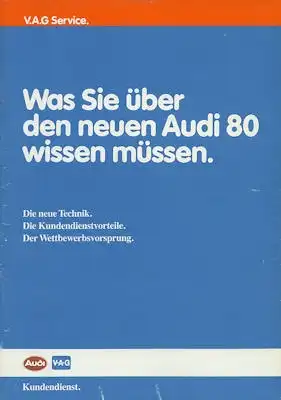 Audi 80 B 3 Reparaturanleitung 7.1986