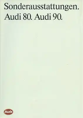 Audi 80 / 90 B 3 Sonderausstattung Prospekt 1.1988