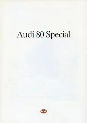 Audi 80 B 3 Special Prospekt 1.1990