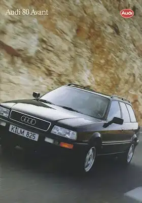 Audi 80 Avant B 4 Prospekt 7.1993