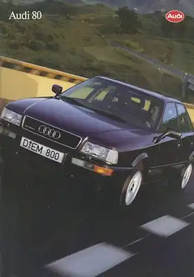 Audi 80 B 4 Prospekt 7.1993