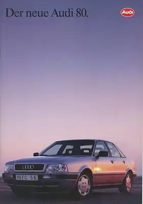 Audi 80 B 4 Prospekt 1.1992