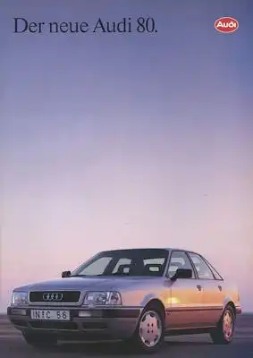 Audi 80 B 4 Prospekt 7.1991