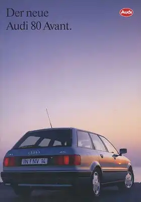 Audi 80 Avant B 4 Prospekt 1.1993