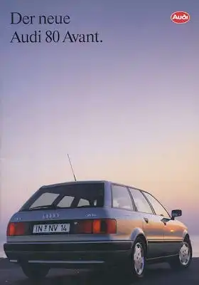 Audi 80 Avant B 4 Prospekt 6.1992