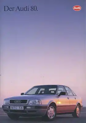 Audi 80 B 4 Prospekt 1.1993