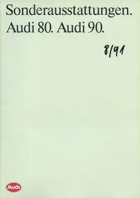 Audi 80 / 90 B 3 Sonderausstattung Prospekt 1.1991