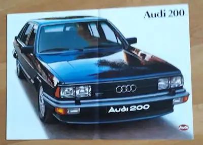 Audi 200 C 2 Prospekt 8.1979