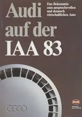 Audi IAA Programm 1983/84