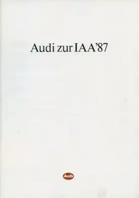 Audi IAA Programm 1987/88