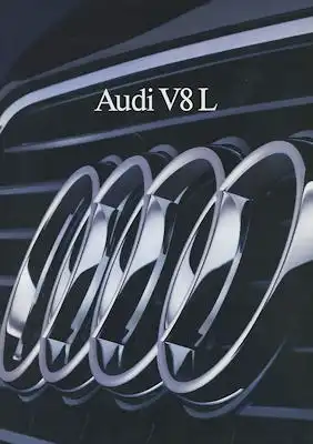 Audi V 8 L Prospekt 9.1990