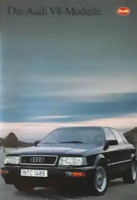 Audi V 8 Prospekt-Schuber 1.1992