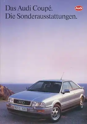 Audi Coupé B 3 Sonderausstattung Prospekt 7.1991