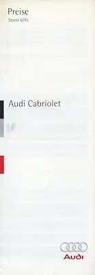 Audi Cabriolet Preisliste 6.1995