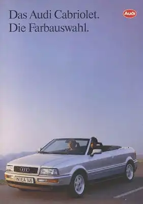 Audi Cabriolet Farben 1991/92
