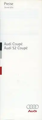 Audi Coupé / S 2 B 3 Preisliste 6.1995