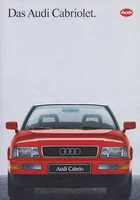 Audi Cabriolet Prospekt 1.1991
