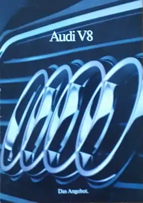Audi V 8 Angebots-Mappe ca. 1991
