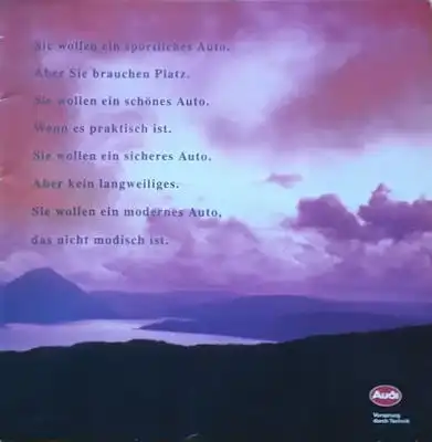 Audi 80 Avant B 4 Prospekt 9.1992