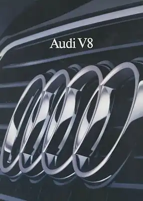 Audi V 8 Prospekt 9.1988