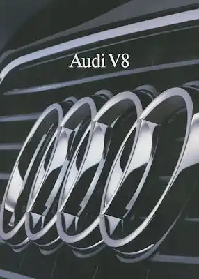 Audi V 8 Prospekt 7.1989