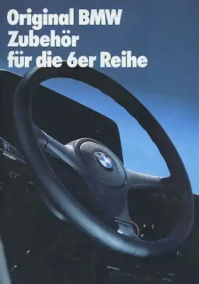 BMW 6er Zubehör Prospekt 9.1987