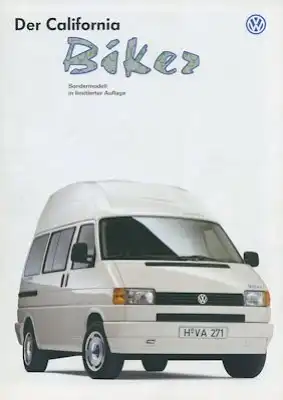 VW T 4 California Biker Prospekt 8.1995