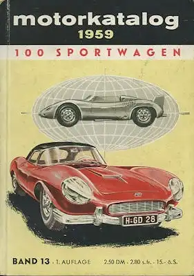 Motorkatalog 100 Sportwagen Band 13 1959