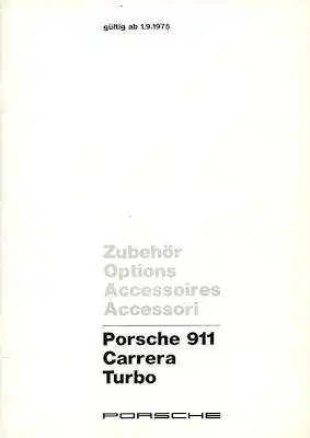 Porsche Zubehör Programm 9.1975