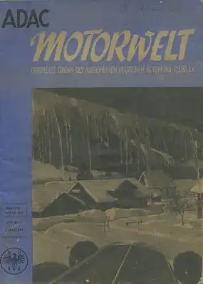 ADAC Motorwelt 1951 Heft 1