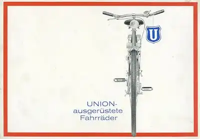 Union Fahrrad-Teile Prospekt ca. 1960