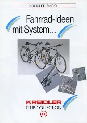 Kreidler Vario Fahrrad Prospekt bicycle ca. 1990
