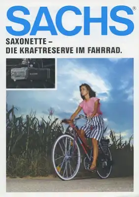 Sachs Saxonette Prospekt ca. 1987