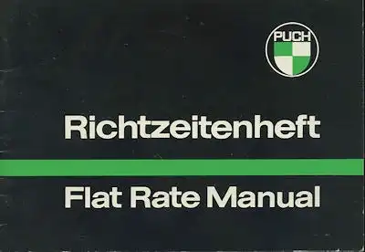 Puch Richtzeitenheft 2.1976