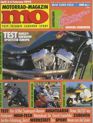 MO Motorrad Magazin 1992 Heft 2