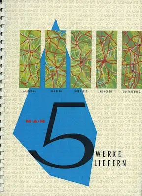 MAN 5 Werke liefern Broschüre 1960er Jahre