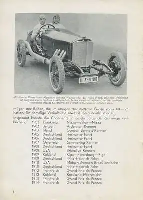 Continental 50 Jahre Rennreifen 1904-1954