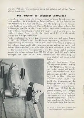 Continental 50 Jahre Rennreifen 1904-1954