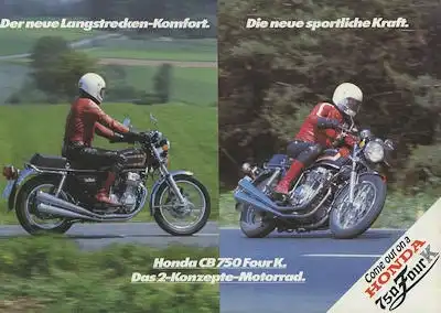 Honda CB 750 Four K Prospekt ca. 1977